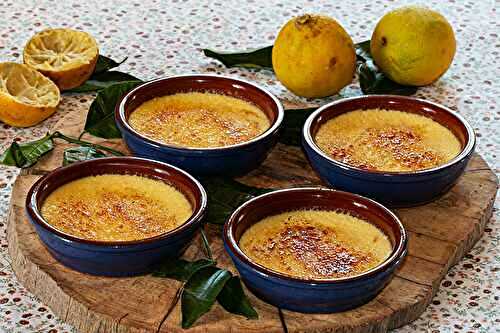 Crèmes brûlées au citron bergamote