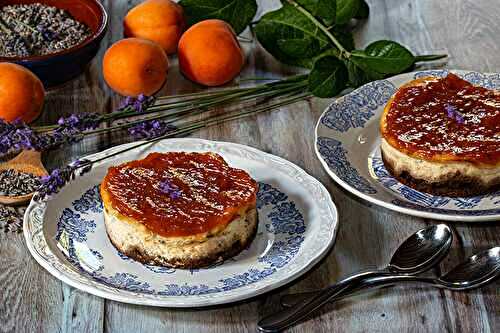 Cheese cake à la lavande et coulis d’abricot