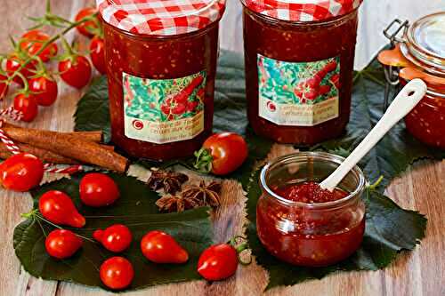 Confiture de tomates cerises aux épices