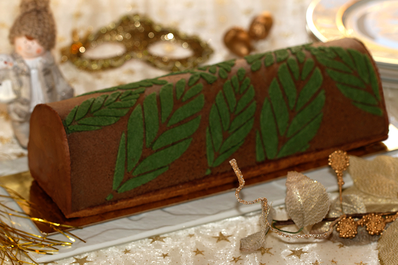 Bûche chocolat menthe n°1