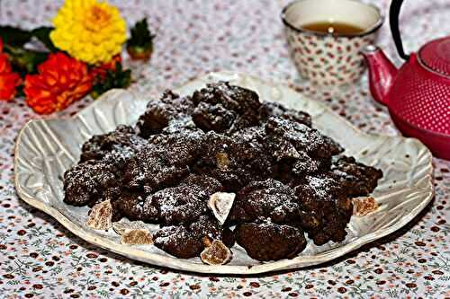Cookies chocolat et gingembre confit
