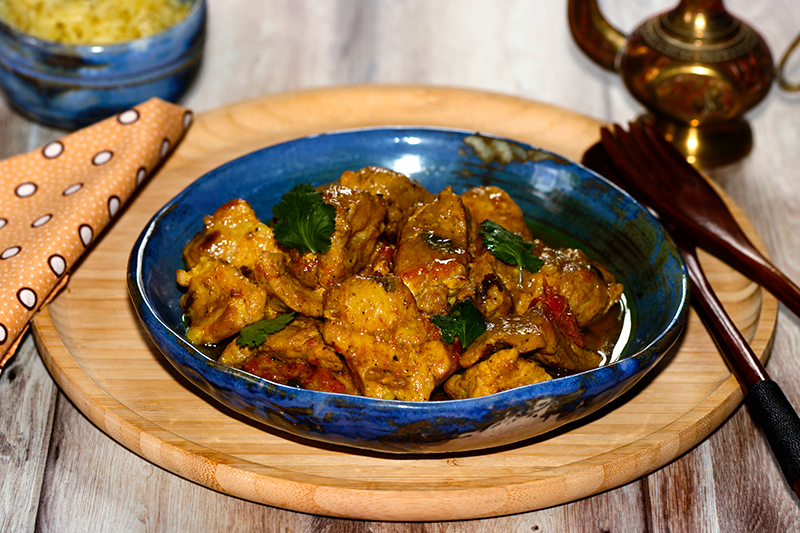 Curry de porc au lait de coco à l’indienne