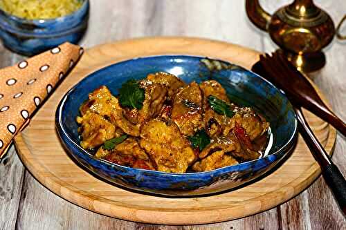 Curry de porc au lait de coco à l’indienne