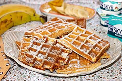 Gaufres au Skyr et à la banane