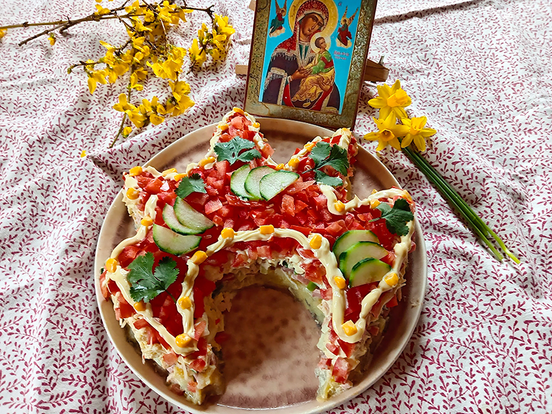 Salade russe  inspirée du Kokochnik « Beauté russe »