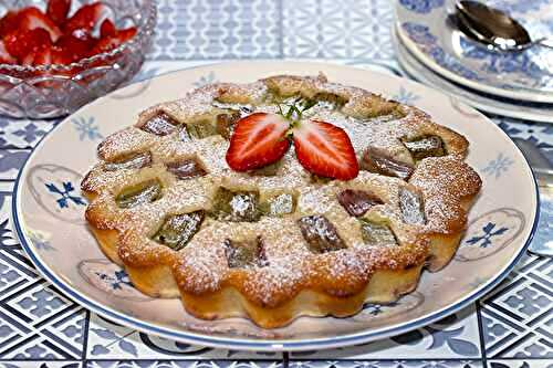 Financier à la rhubarbe