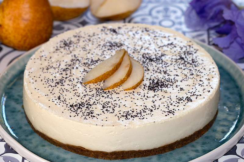 Cheesecake au panais et aux poires