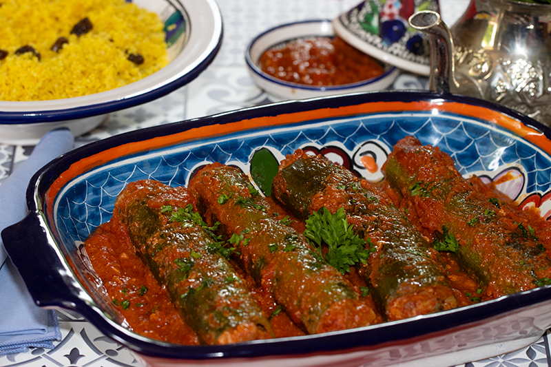 Courgettes farcies à la tunisienne