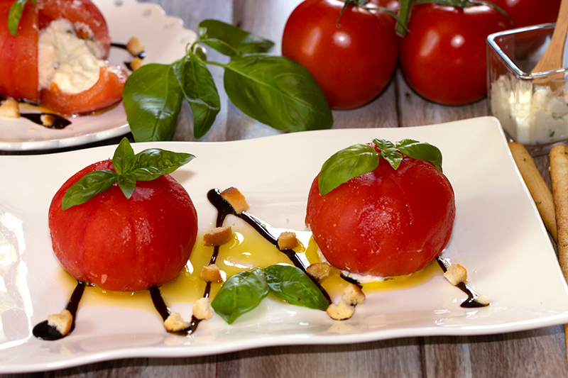 Tomates farcies à la Stracciatella