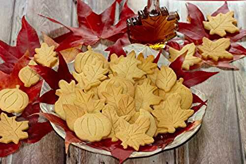 Sablés feuilles d’automne au sirop d’érable