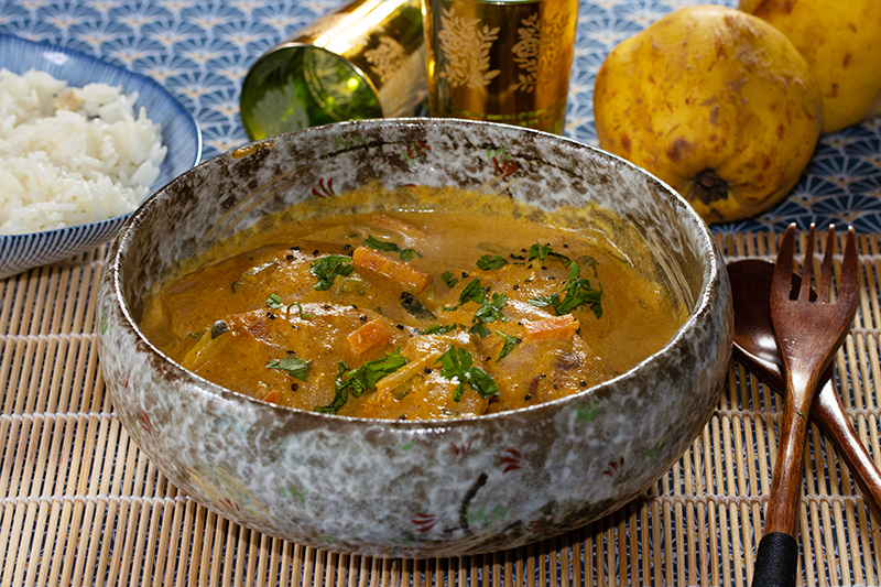 Curry de coings aux légumes