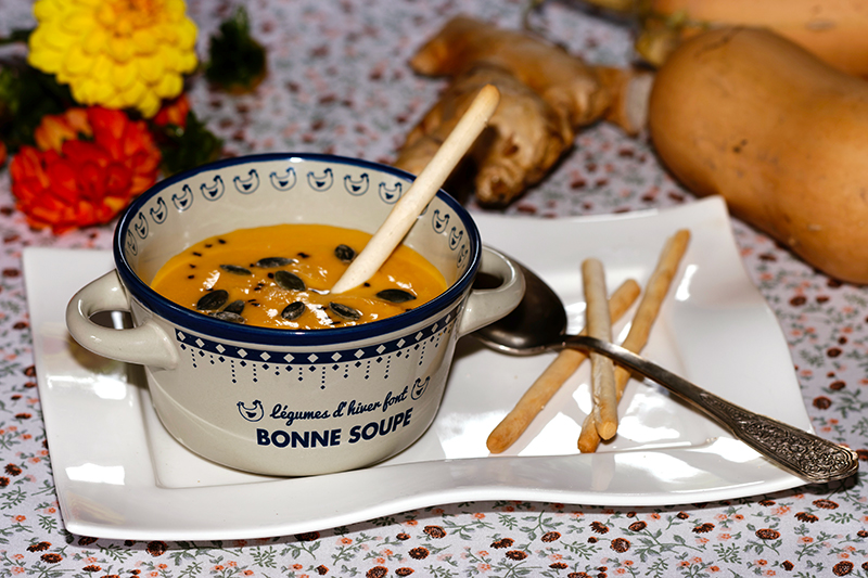 Velouté de butternut au gingembre