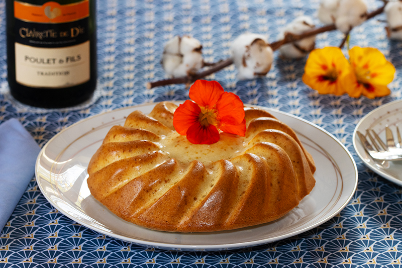 Gâteau moelleux à la Clairette de Die