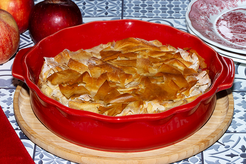 Croustade aux pommes à la pâte filo