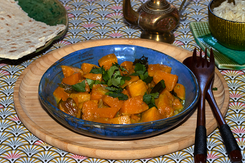 Ragoût de butternut au tamarin et lait de coco