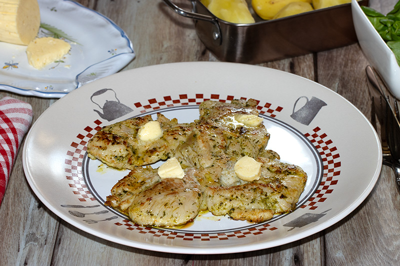 Araignées de porc au beurre de gingembre