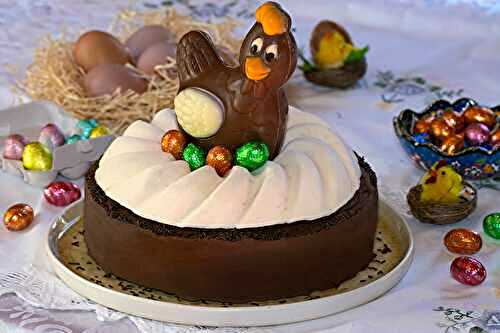 Gâteau nid de Pâques au chocolat