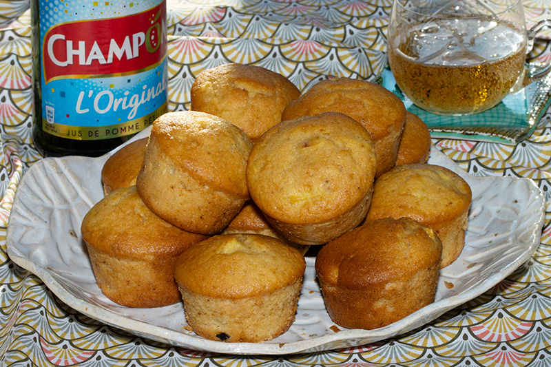 Muffins aux pommes au Champomy