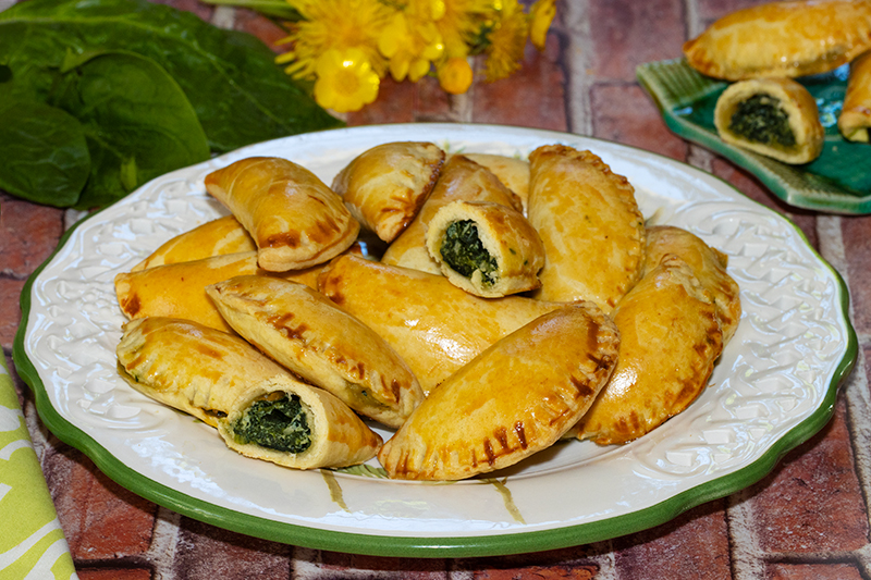 Chaussons  farcis aux épinards et ricotta