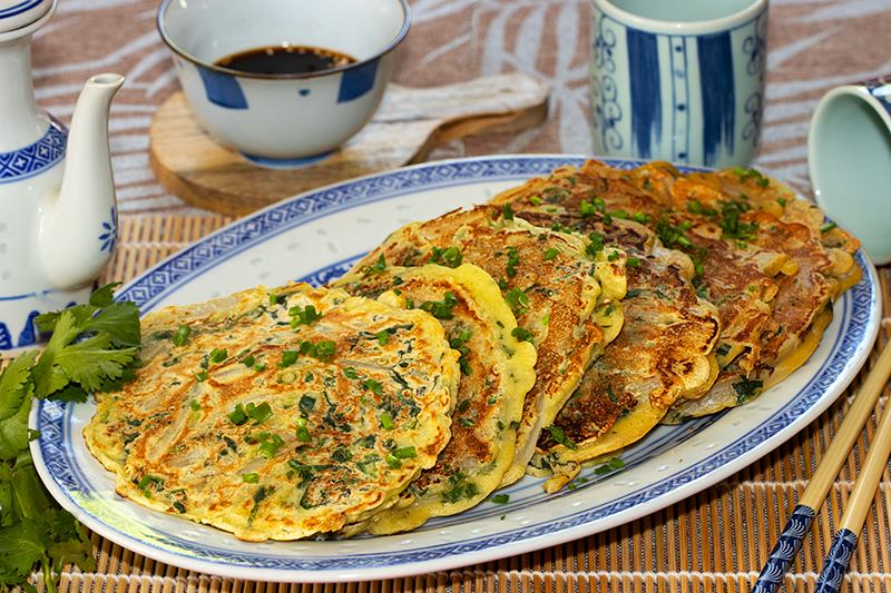 Crêpes coréennes aux blettes  (Sigeumchi Jeon)