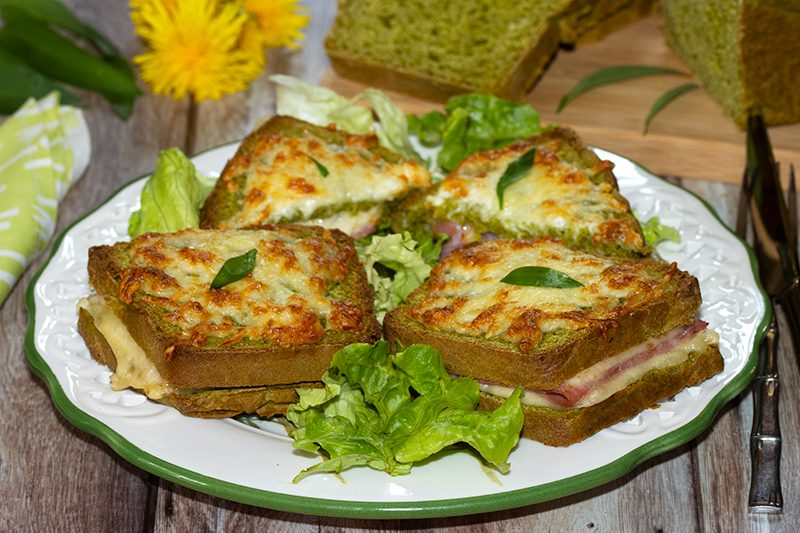 Croque-monsieur à l’ail des ours