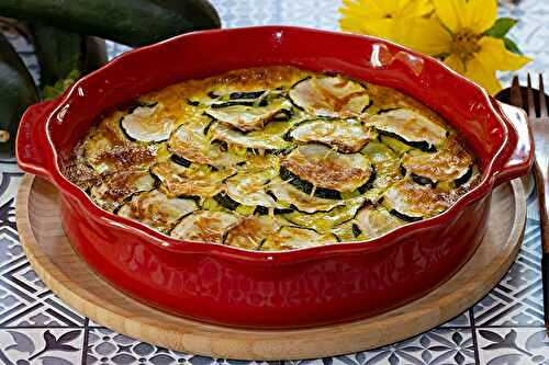Gratin de courgettes au curry et coco