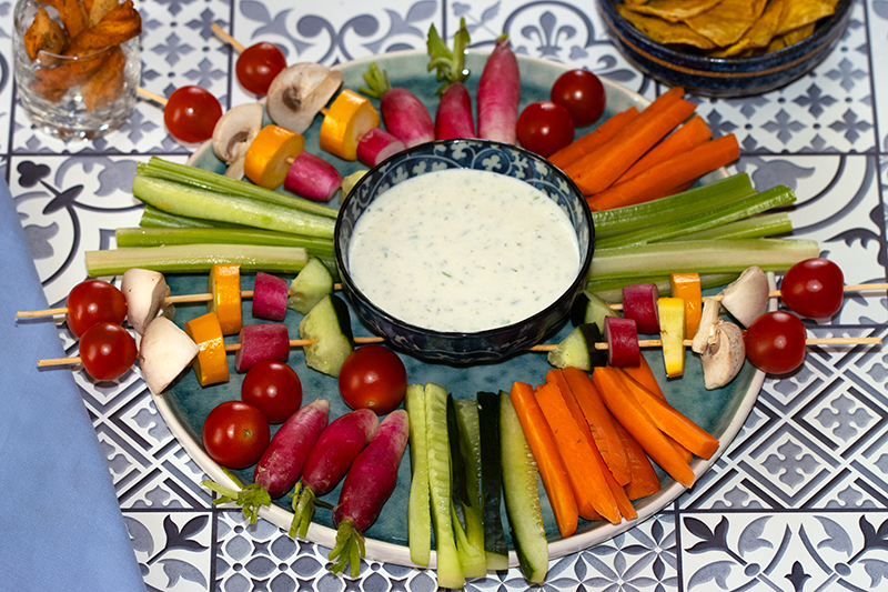 Trempette (dip) à la feta et au miel