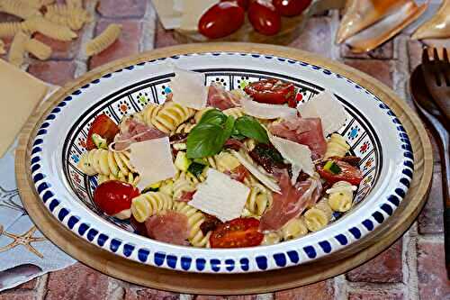 Salade de pâtes fusili à l’italienne