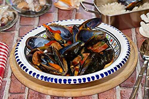 Moules crémeuses au chorizo