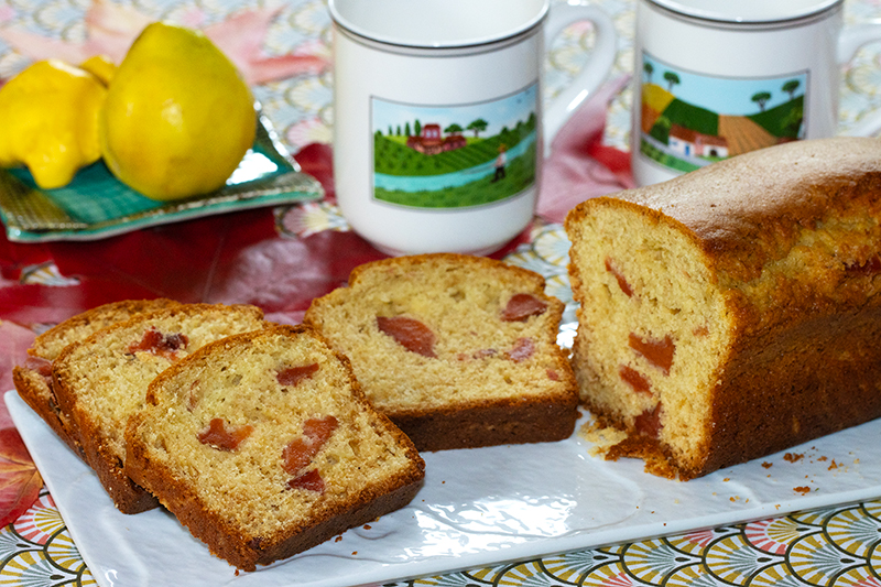 Cake aux coings rôtis aux épices