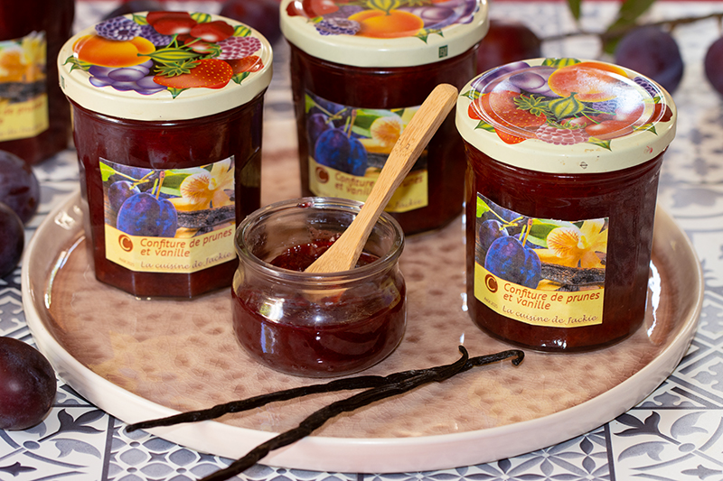 Confiture de prunes à la vanille de Tahiti