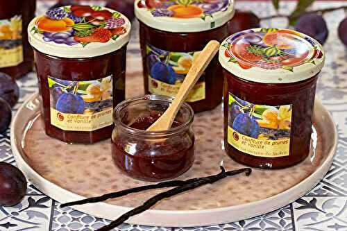 Confiture de prunes à la vanille de Tahiti