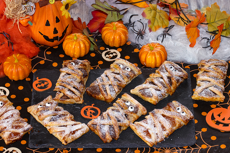 Momies feuilletées sucrées pour Halloween