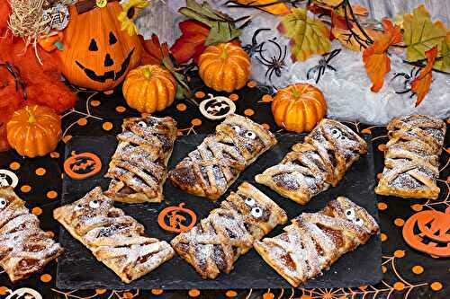 Momies feuilletées sucrées pour Halloween