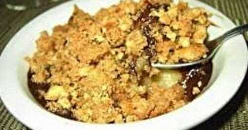 Crumble pépites de chocolat à la banane