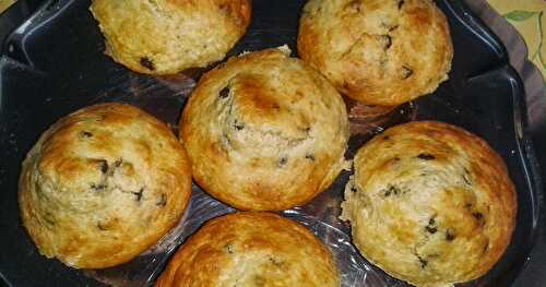 Muffins noix de coco et pépites de chocolat sans beurre