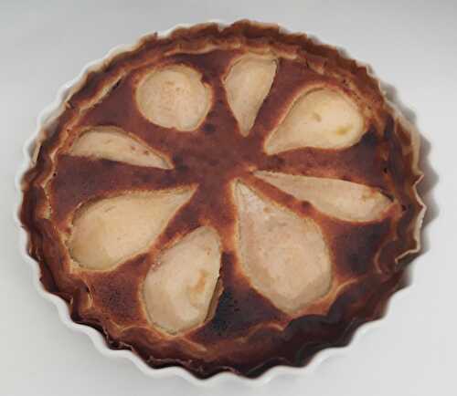 Tarte amandine poires chocolat