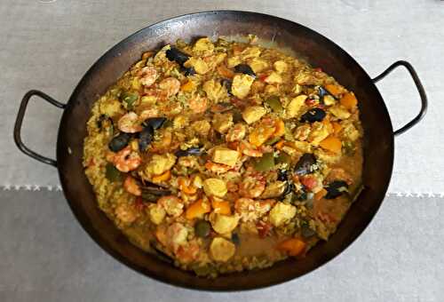 Paella pas chère (sans langoustines)