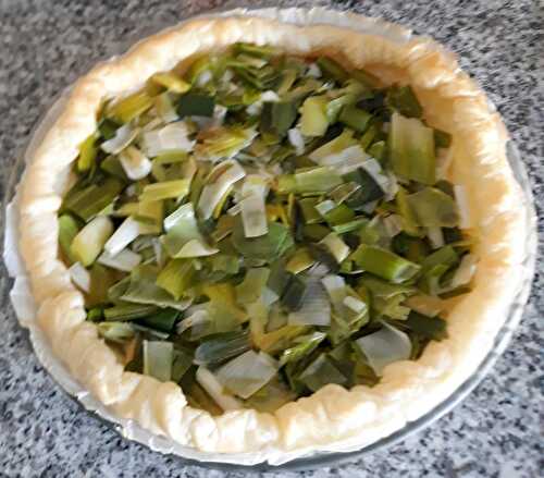 Tarte aux poireaux du jardin