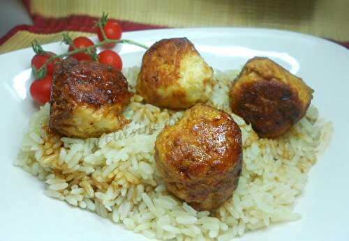 Boulettes de poulet sauce soja - la cuisine de josette