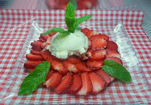 Carpaccio de fraises - la cuisine de josette