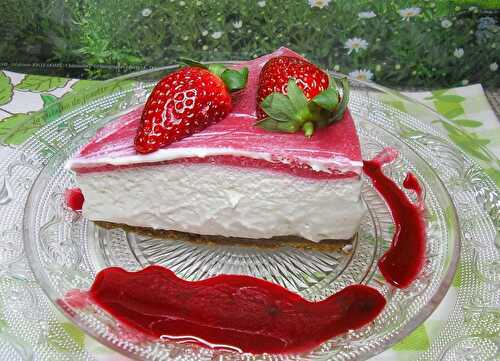 Cheesecake au citron vert et aux fraises gariguettes - la cuisine de josette