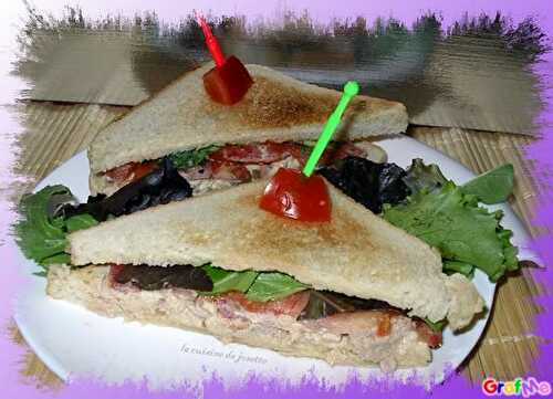 Club sandwich  thon - la cuisine de josette