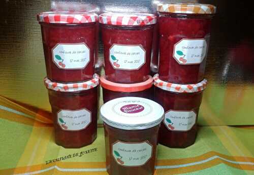 Confiture de cerises - la cuisine de josette