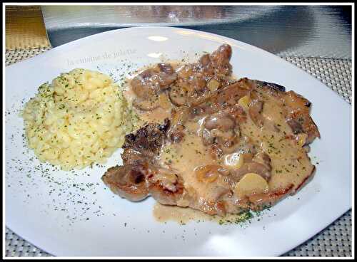 Cotes de porc poêlées au porto - la cuisine de josette