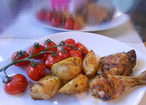 Cuisses de poulet/ pommes de terre aux épices cajun - la cuisine de josette