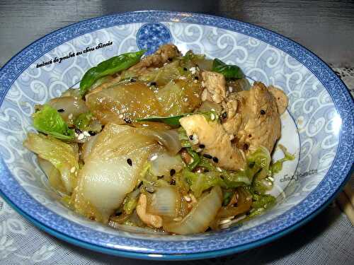 Émincé de poulet au chou chinois - la cuisine de josette - la cuisine de josette