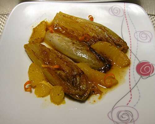 Endives braisées et caramélisées à l'orange - la cuisine de josette