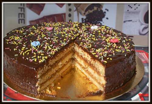 Gâteau  a la crème de châtaigne et chocolat - la cuisine de josette