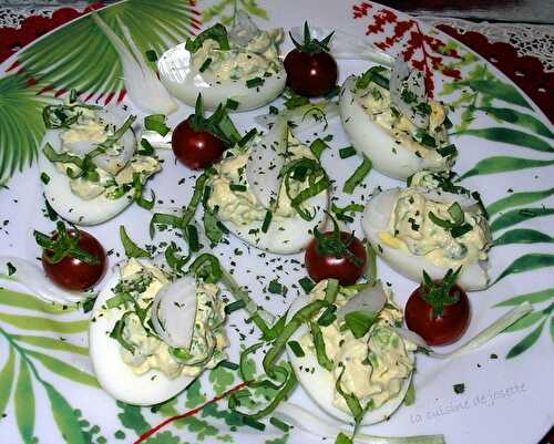 Oeufs mimosa au st môret - la cuisine de josette